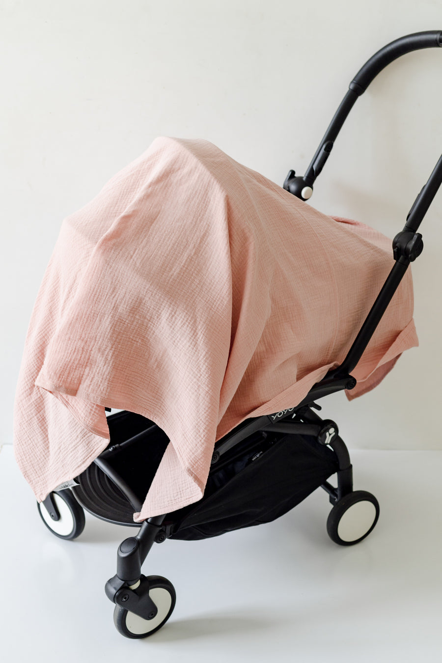 soft pink muslin baby swaddle
