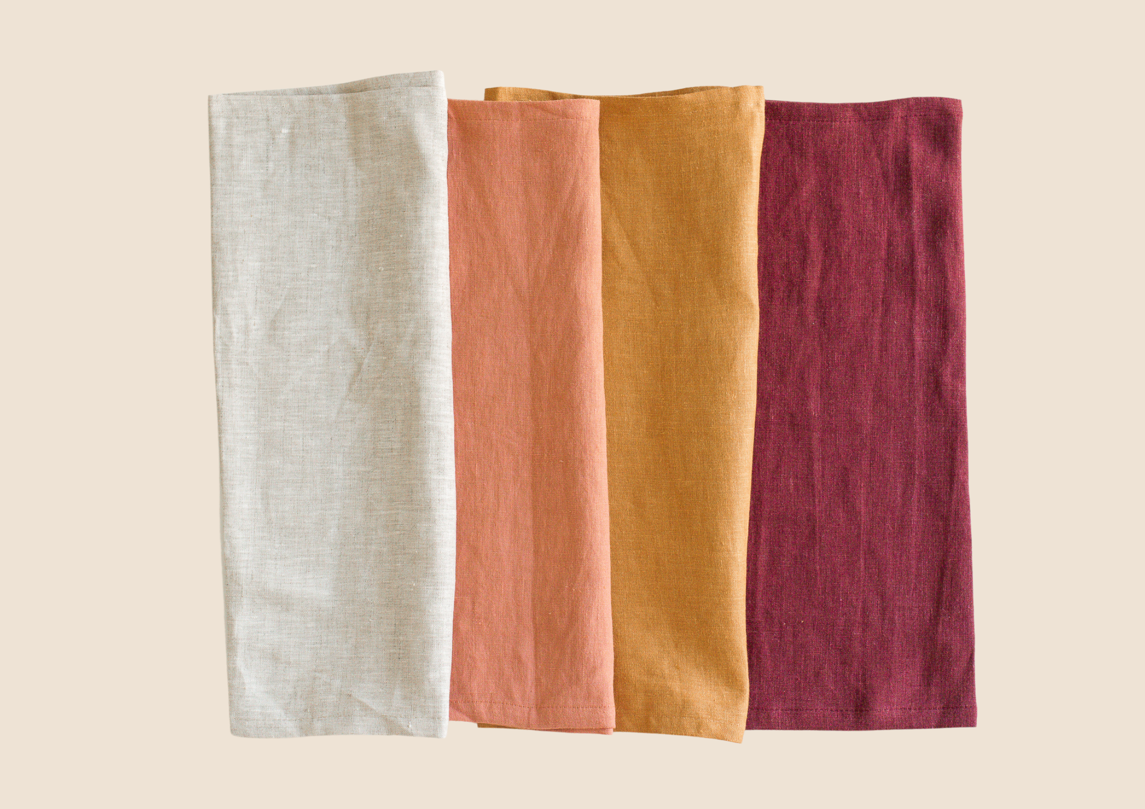 stonewashed linen samples – Table Threads