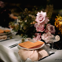 blush pink frayed napkin