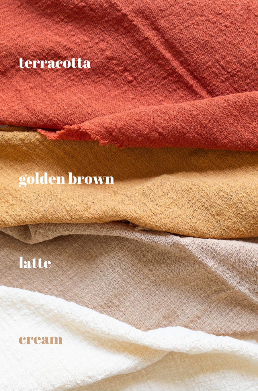 golden brown frayed napkin