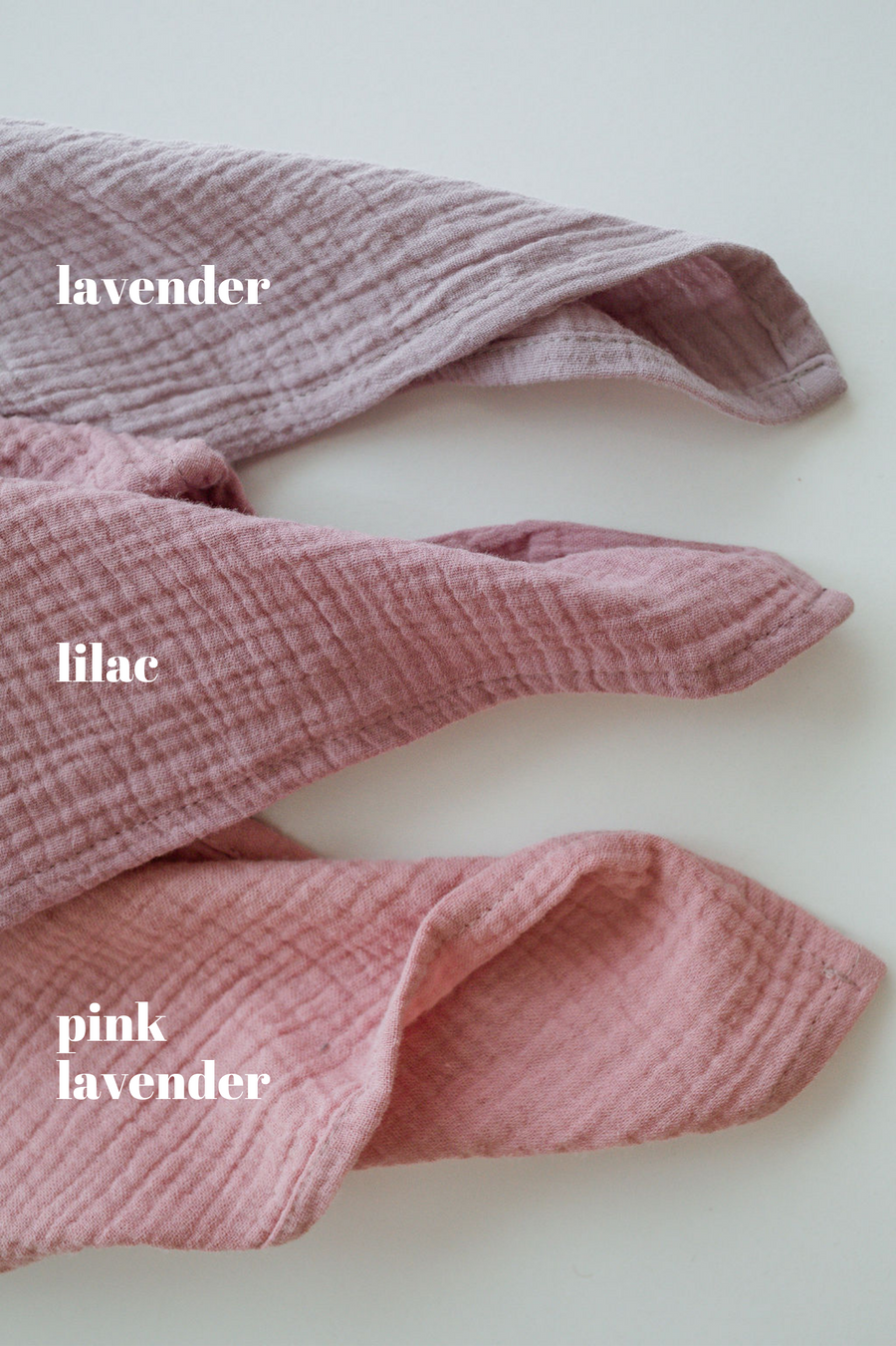 pink lavender cotton napkin