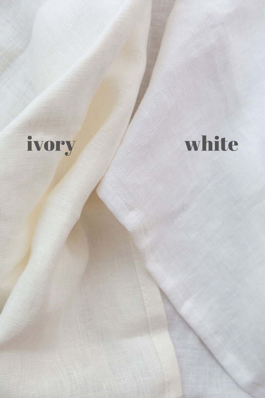 white linen napkin