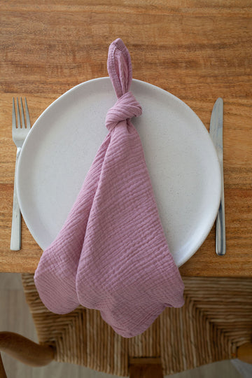 lilac cotton napkin