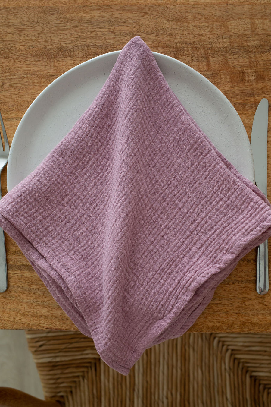 lilac cotton napkin