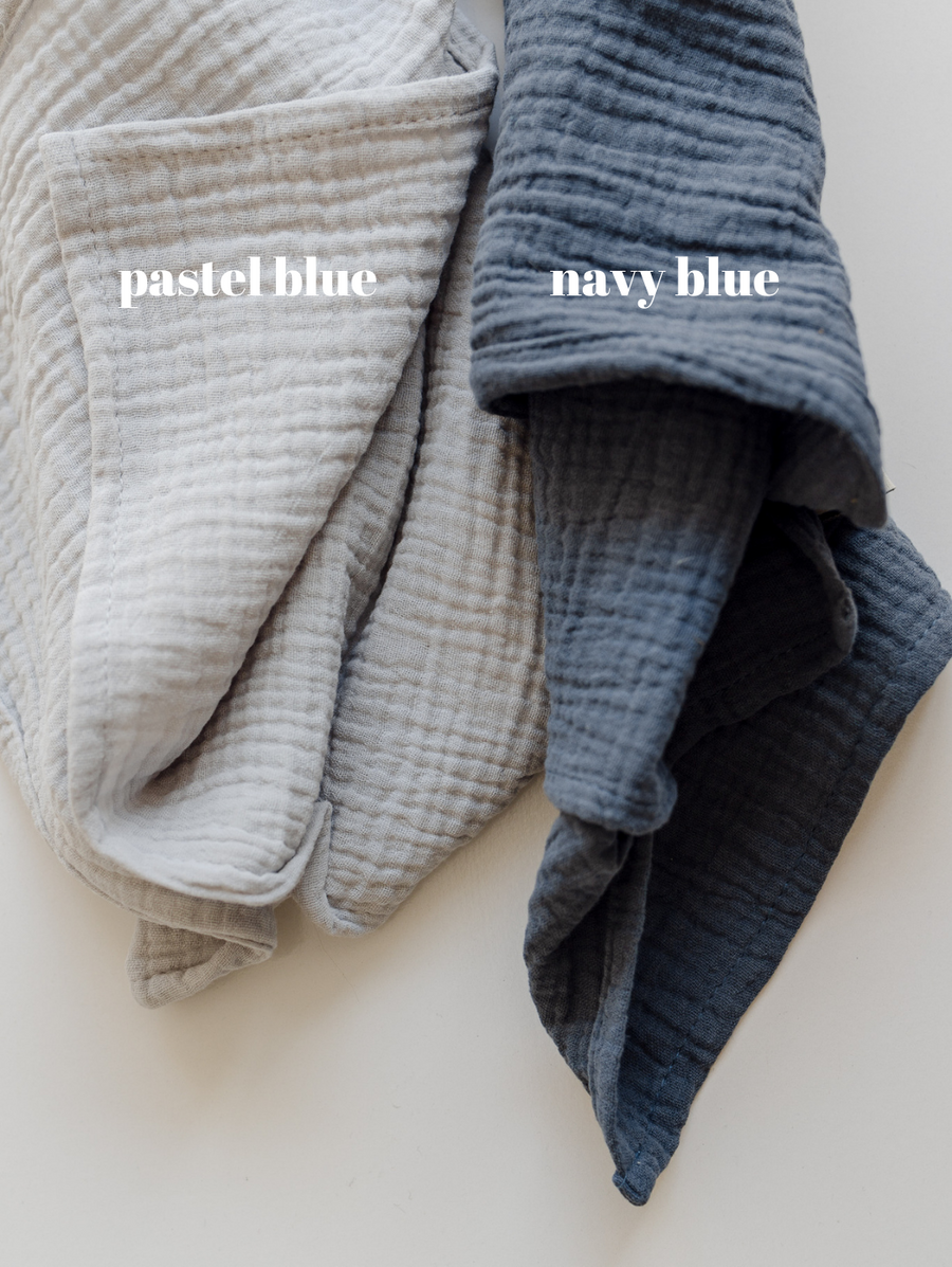pastel blue cotton napkin